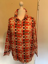 Opus, klassische Hemdbluse, Modell Falkina,  Koralle, Gr. 42/44, Topzustand