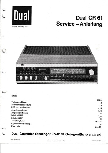 Service manual anleitung - service, für
