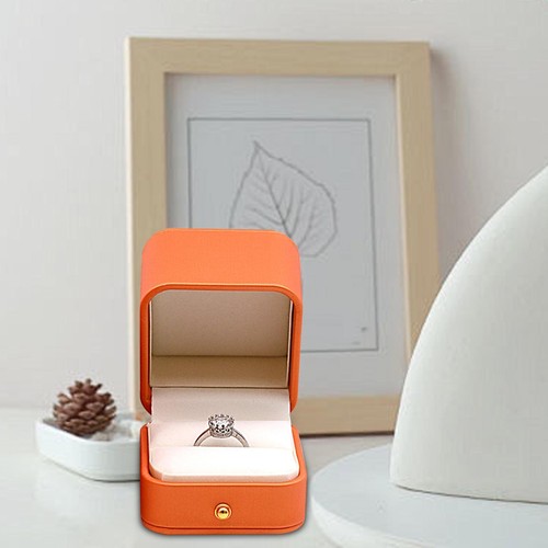 Ringbox aus leder - ringbox,