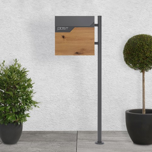Briefkasten mit ständer - mit,