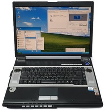 Gericom Cinema 25360 Windows XP  Super Retro Notebook 120GB 2GB DDR1 Laptop 17"