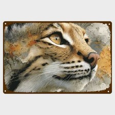 Blechschild Wildkatze Luchs
