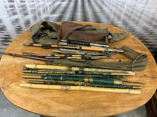 GROSSES KONVOLUT ALTE UND ANTIKE ANGEL RUTEN TEILE UNVOLLSTÄNDIG FISCHEREI