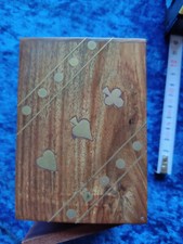Holzbox für Spielkarten,mit