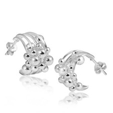 Materia 925 silber halbcreolen - materia,