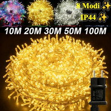 10-100M LED Lichterkette Strom