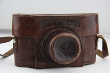 Vintage KW Praktica Tasche Bereitschaftstasche Leder braun # 12430