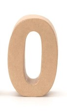 Glorex Papp-Zahl 0 17,5 x 5,5