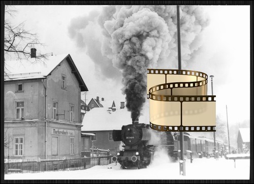 Foto 15x10cm dampflokomotive - foto,