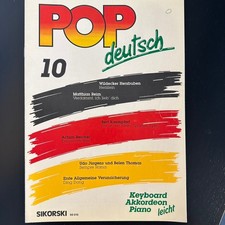 Noten - POP e-orgel - deutsch