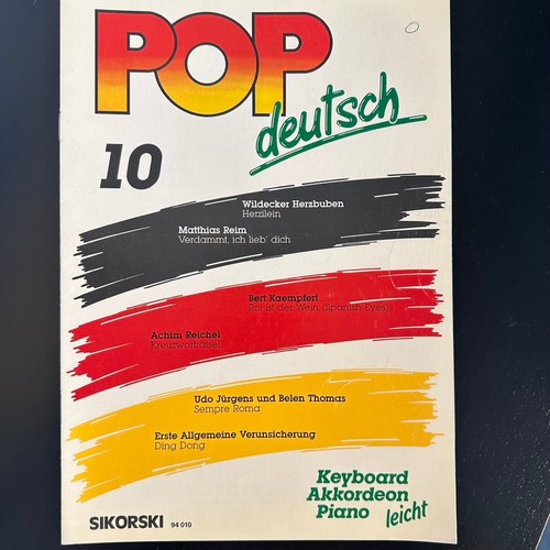 Noten pop orgel deutsch - -,