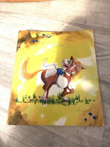 Ordner diddl mit pferd vintage - ordner,