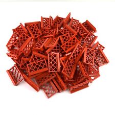LEGO 30x Zäune Zaun Gartenzaun Gitter Rot Alt - Haus Garten City - 3185