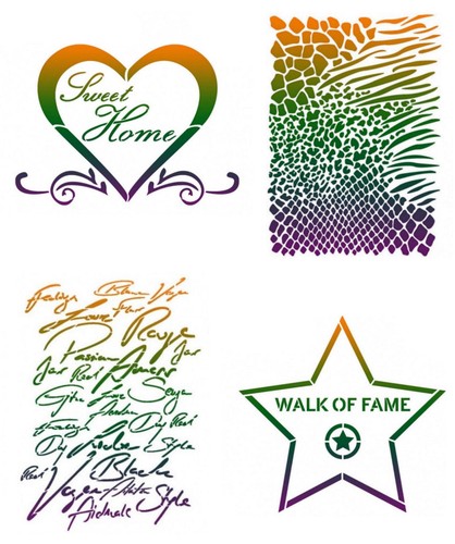Schablone schrift hintergrund - schrift,