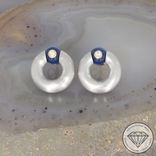 Wert 2670 Bunz Brillant Spinell Ohrringe 750 18 Karat Gelb Gold & 950er Plati...