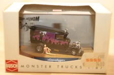 Busch 47718 Monster Truck "Gravedigger" Ford AA Mini Szene, H0, 1:87