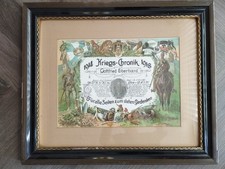 Kriegs Chronik Kanonier Eberhard Div. Orden Bayr. MVK mit Schwerter & DA 3. Kl.!