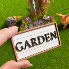 Puppenhaus Bild GARDEN Holz Blythe Barbie Wichtel Farmhaus  1:6 1:12 Dollhouse