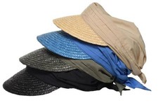 Seeberger Stroh/Stoffcap mit