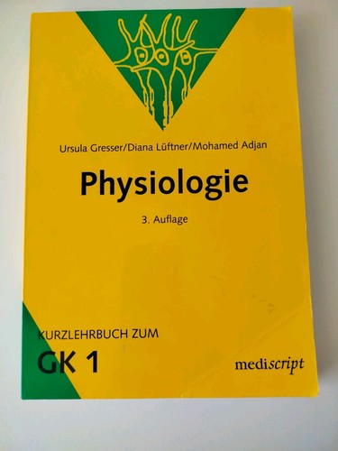 Physiologie kurzlehrbuch zum - kurzlehrbuch,