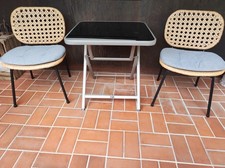 Balkonmöbel-Set Klapptisch und Stühle 