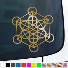 Metatrons Würfel Aufkleber Yoga Heilige Geometrie Sticker Auto Geschenkidee
