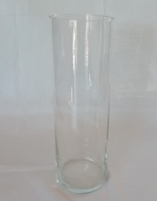 große Dekoglas Vase zylindrisch transparent rund 30 x 10 Glasvase TOP