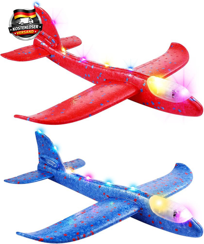 Schaumstoffflugzeug mit led - schaumstoffflugzeug,