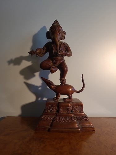 Bronzefigur ganesha tanzend - bronzefigur,