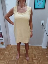 Damen Minikleid Stretch Gelb Gr. XXL 50 52 Sommerkleid Sommer Kleid kurz Gerippt