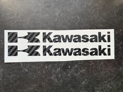 Kawasaki logo aufkleber - x,