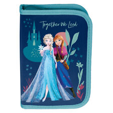 BEFÜLLTE KINDER FEDERTASCHE FEDERMAPPE 22-TEILIG DISNEY FROZEN EISKÖNIGIN BLAU