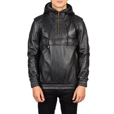 Herren echt leder - echt, schwarz