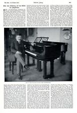 Ibach Klavier XL Reklame 1912 Felix von Kraus Werbung Flügel