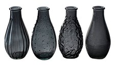 4er Set Glasflaschen "Decor"