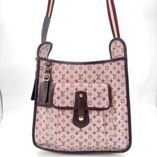 Echte LOUIS VUITTON Monogram Mini Lin Besace Mary Kate Pink M92321...