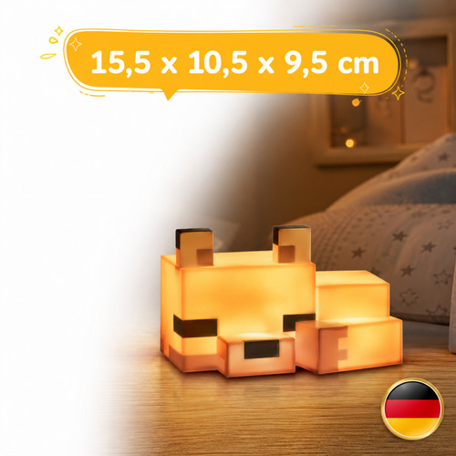 Minecraft fuchs nachtlicht led - nachtlicht,