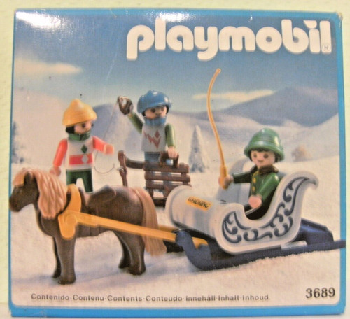 Playmobil ponyschlitten 3689 - ponyschlitten,