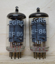 Pair: EGRO EF86 | RFT made | über 100% ✅ | NOS & NIB | Röhre Tube ( 6267 )