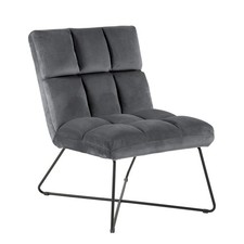 Loungestuhl ALBA - grau - matt