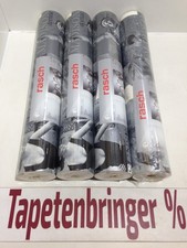 Vinyltapete rasch 4x 820805 (4Rollen) Sky Line New York Silber Weiß Restposten