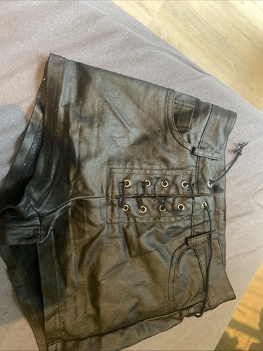 Falscher schwarzer lederrock - falscher,