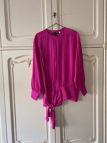 Escada seidenbluse pink mit - escada,