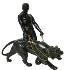Alte Art Deco Bronzefigur 