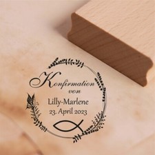 Stempel konfirmation von mit - -,