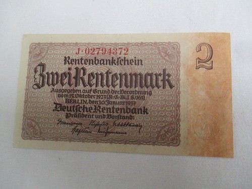 Geldschein zwei rentenmark - geldschein,,