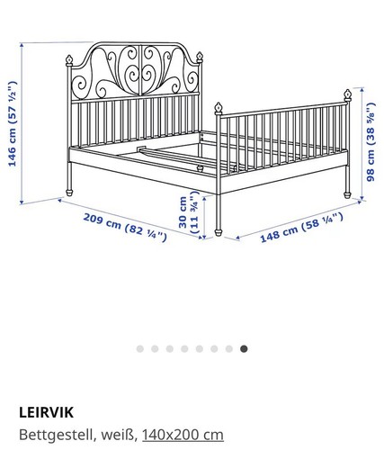 Bettgestell leivrik von ikea - leivrik,