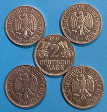 Deutschland 2 Mark DM 1951 D F
