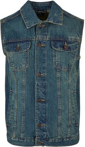 Denim vest ärmellosen - denim,