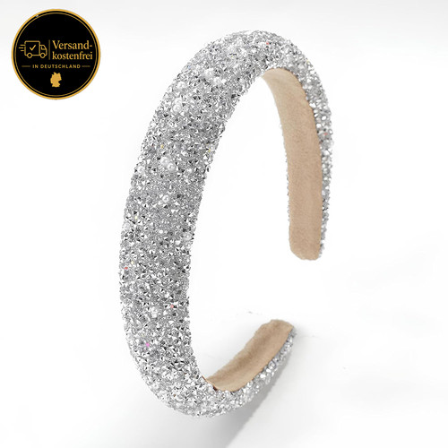 Damen haarreif weiße glitzer - haarreif,